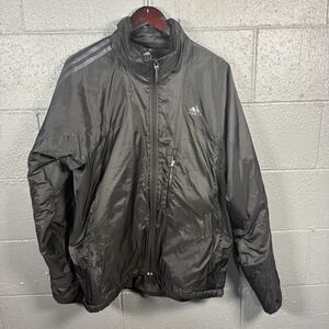Adidas Terrex Jacket Men’s Large Black Lightweight Hiking Outdoor Full Zip